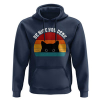 Be Nice You Jerk Hoodie Funny Cat Sarcastic Quote