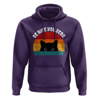Be Nice You Jerk Hoodie Funny Cat Sarcastic Quote