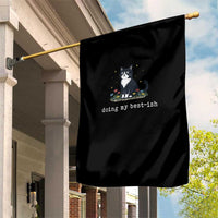 Doing My Best-ish Garden Flag Funny Cat Sarcastic Joke