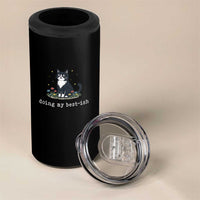 Doing My Best-ish 4 in 1 Can Cooler Tumbler Funny Cat Sarcastic Joke