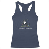 Doing My Best-ish Racerback Tank Top Funny Cat Sarcastic Joke