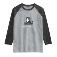 Doing My Best-ish Raglan Shirt Funny Cat Sarcastic Joke