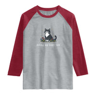 Doing My Best-ish Raglan Shirt Funny Cat Sarcastic Joke