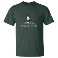 Doing My Best-ish T Shirt Funny Cat Sarcastic Joke