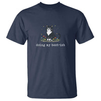Doing My Best-ish T Shirt Funny Cat Sarcastic Joke