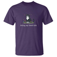 Doing My Best-ish T Shirt Funny Cat Sarcastic Joke