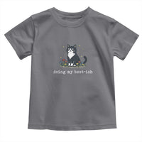 Doing My Best-ish Toddler T Shirt Funny Cat Sarcastic Joke