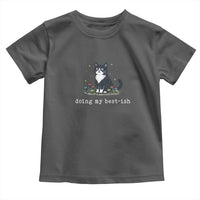 Doing My Best-ish Toddler T Shirt Funny Cat Sarcastic Joke