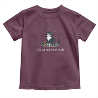 Doing My Best-ish Toddler T Shirt Funny Cat Sarcastic Joke