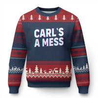 Carl's a Mess Ugly Christmas Sweater Funny Reality TV