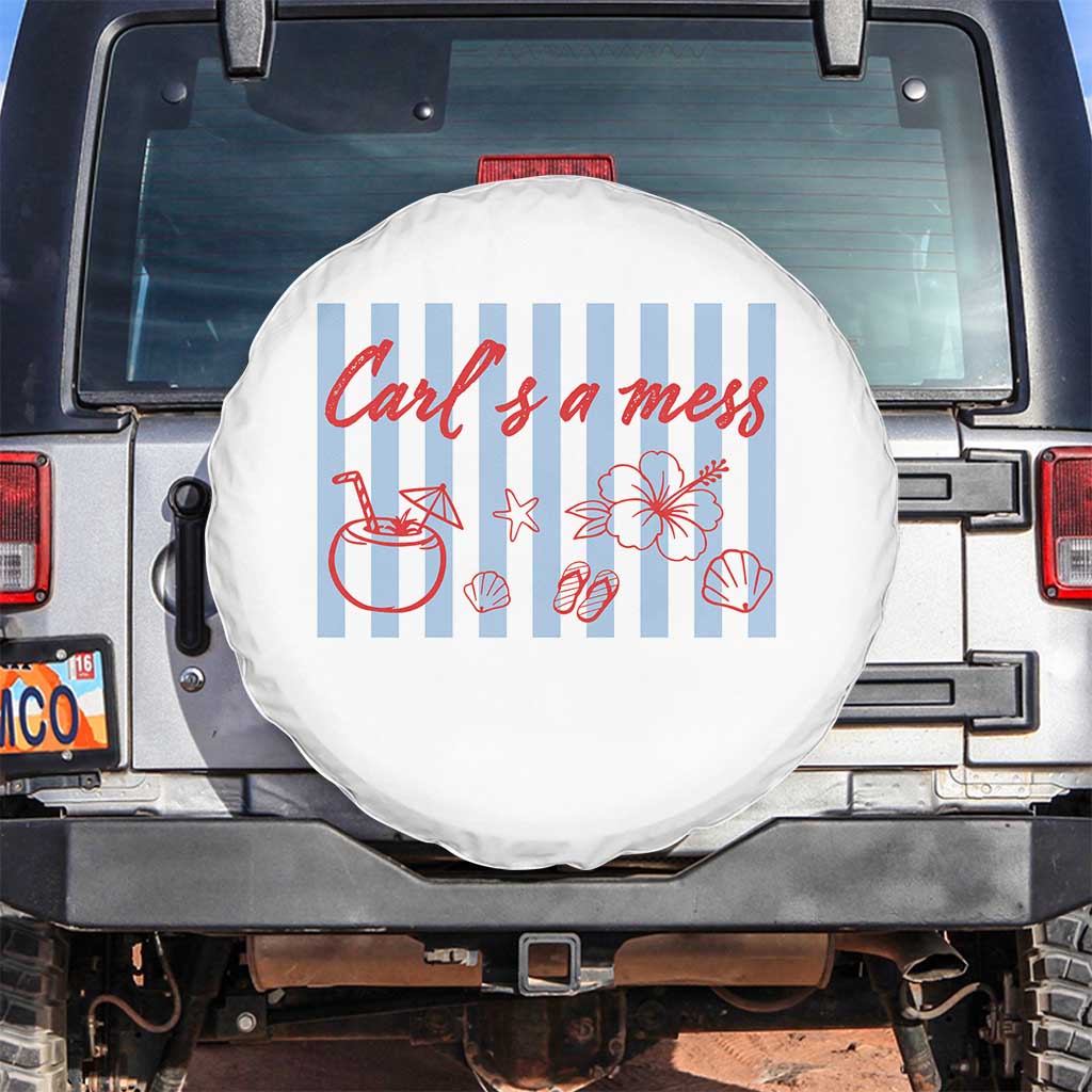 Carl's a Mess Spare Tire Cover Viral Sarcastic Reality TV