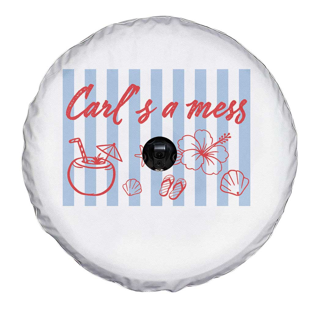 Carl's a Mess Spare Tire Cover Viral Sarcastic Reality TV