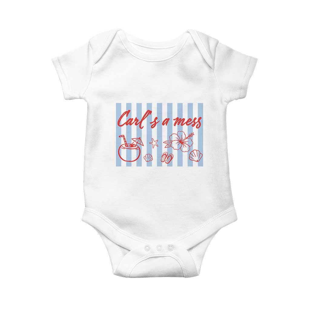 Carl's a Mess Baby Onesie Viral Sarcastic Reality TV