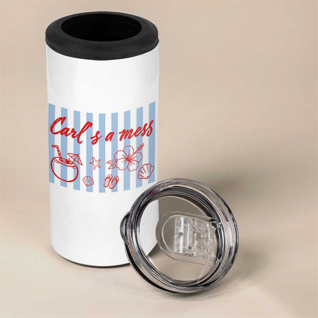 Carl's a Mess 4 in 1 Can Cooler Tumbler Viral Sarcastic Reality TV