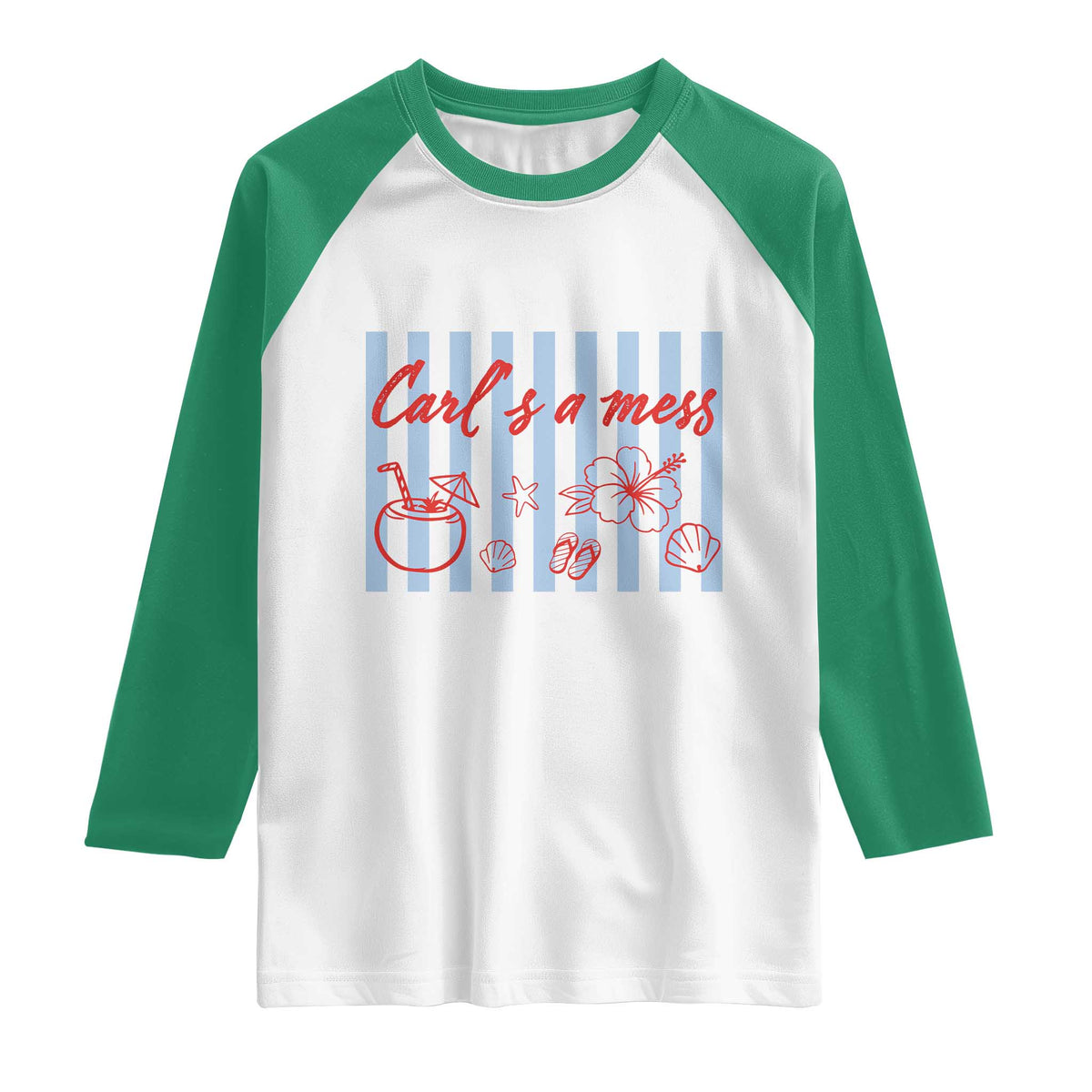 Carl's a Mess Raglan Shirt Viral Sarcastic Reality TV