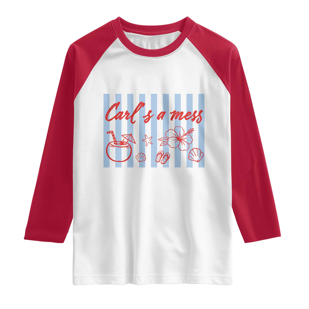 Carl's a Mess Raglan Shirt Viral Sarcastic Reality TV