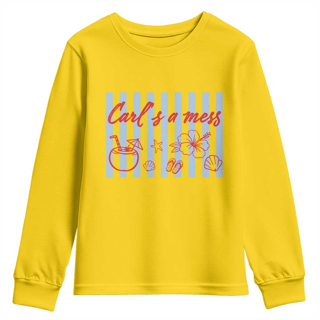 Carl's a Mess Youth Sweatshirt Viral Sarcastic Reality TV