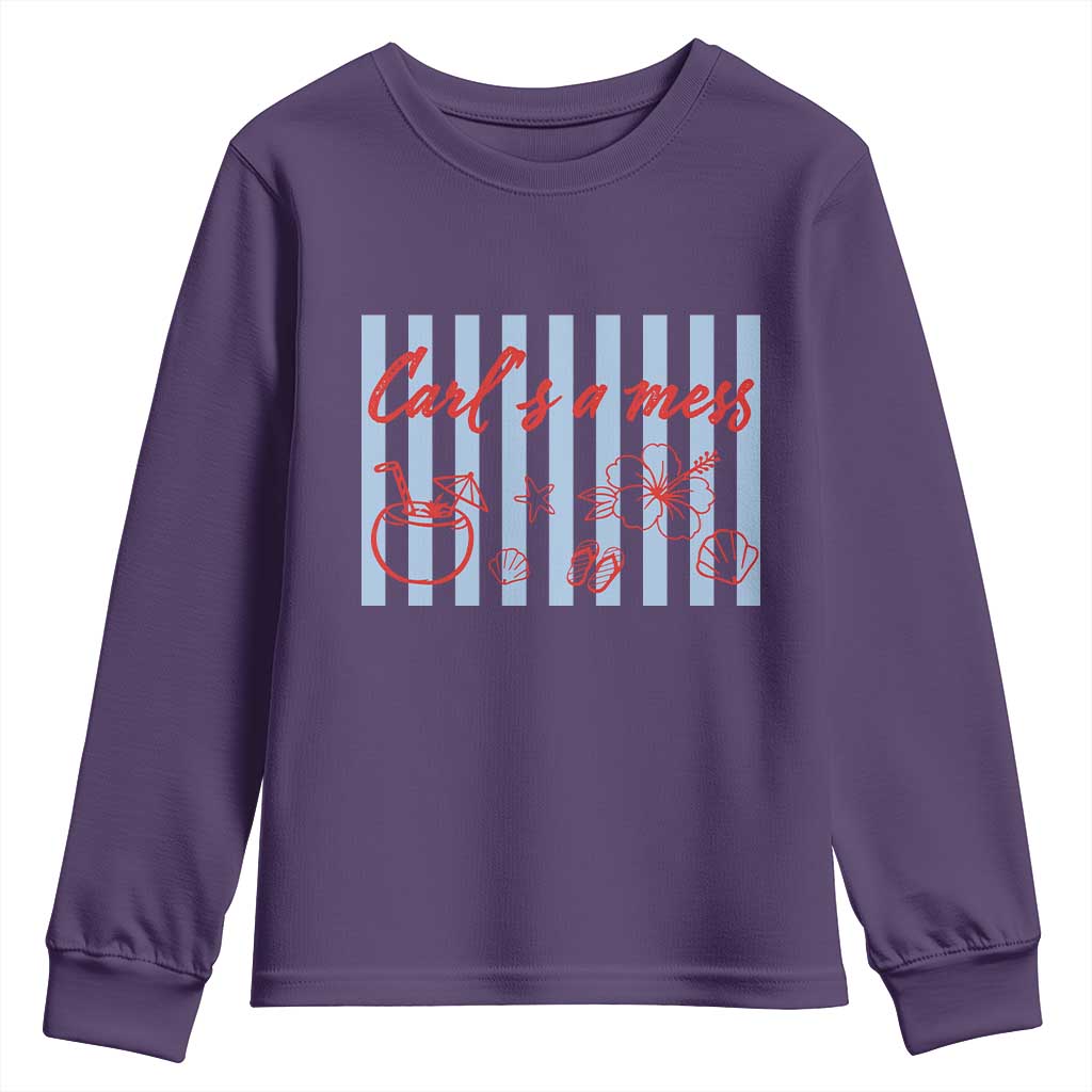 Carl's a Mess Youth Sweatshirt Viral Sarcastic Reality TV