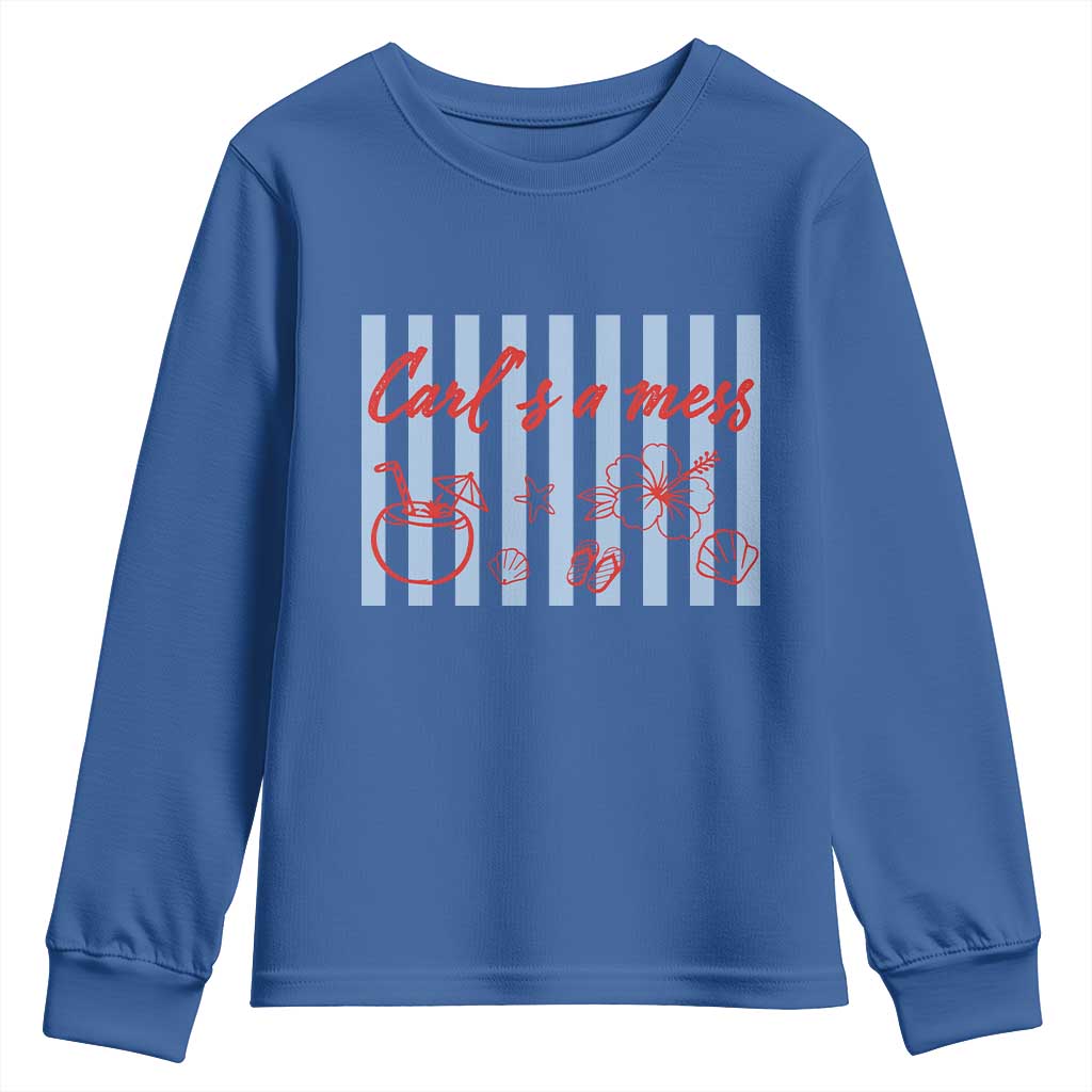 Carl's a Mess Youth Sweatshirt Viral Sarcastic Reality TV