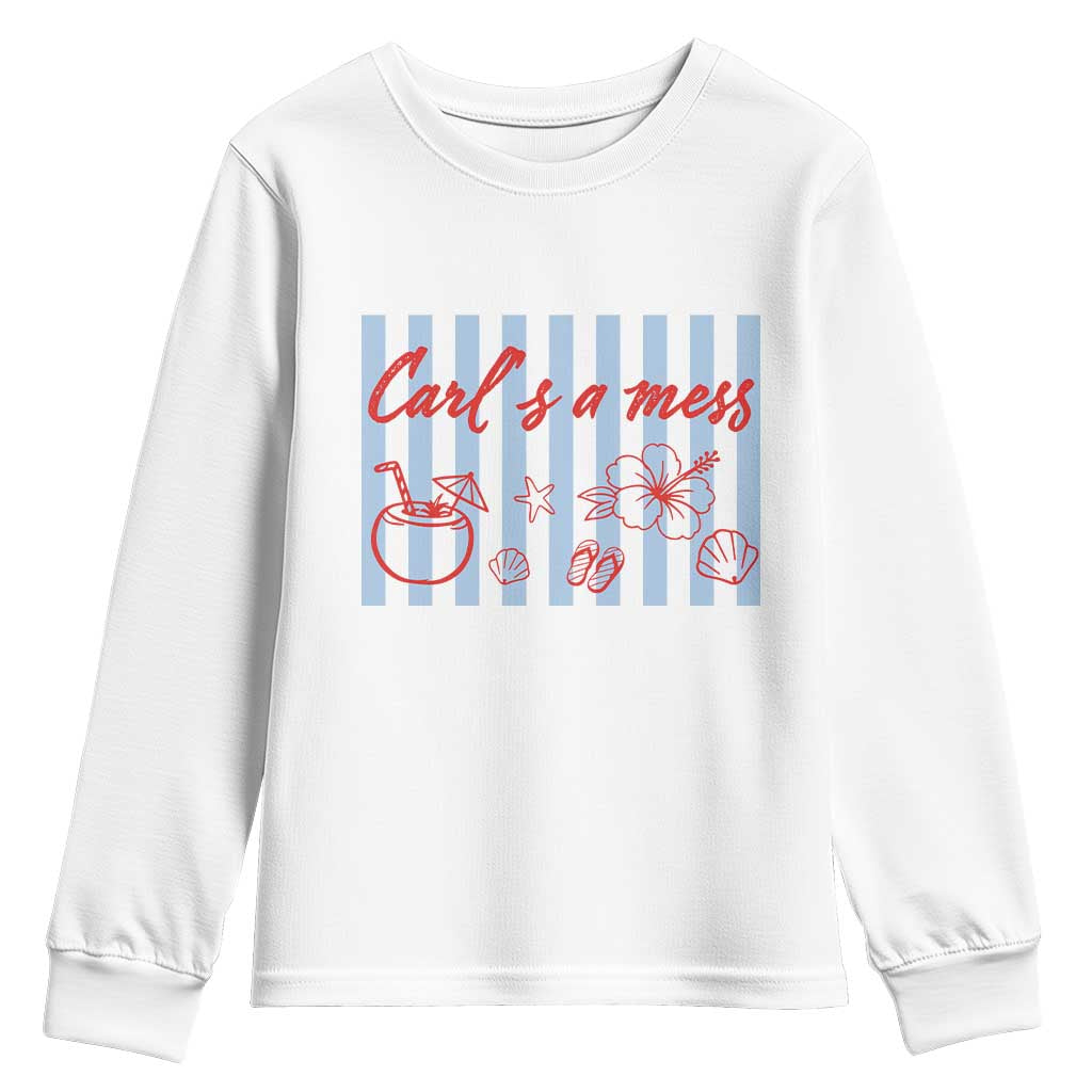 Carl's a Mess Youth Sweatshirt Viral Sarcastic Reality TV