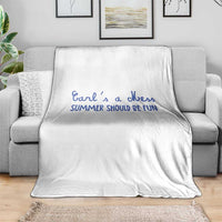 Summer Should be Fun Throw Blanket Funny Reality TV Carl's a Mess Meme