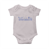 Summer Should be Fun Baby Onesie Funny Reality TV Carl's a Mess Meme