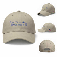 Summer Should be Fun Baseball Cap Funny Reality TV Carl's a Mess Meme