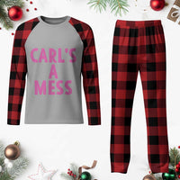 Carl's a Mess Plaid Pajama Set Viral Reality TV Quote Meme