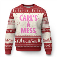 Carl's a Mess Ugly Christmas Sweater Viral Reality TV Quote Meme
