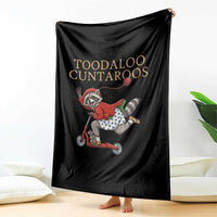 Toodaloo Cuntaroos Throw Blanket Funny Sarcastic Raccoon Inappropriate Meme