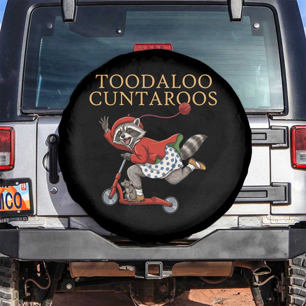 Toodaloo Cuntaroos Spare Tire Cover Funny Sarcastic Raccoon Inappropriate Meme
