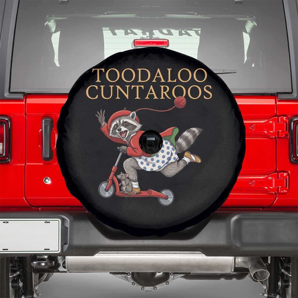 Toodaloo Cuntaroos Spare Tire Cover Funny Sarcastic Raccoon Inappropriate Meme