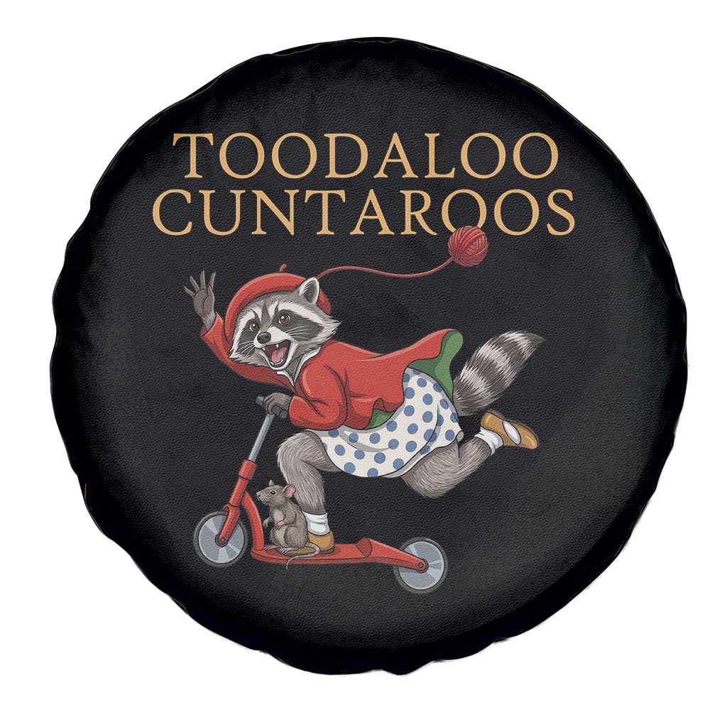 Toodaloo Cuntaroos Spare Tire Cover Funny Sarcastic Raccoon Inappropriate Meme