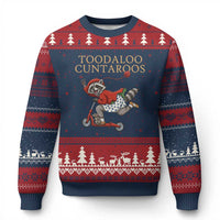 Toodaloo Cuntaroos Ugly Christmas Sweater Funny Sarcastic Raccoon Inappropriate Meme