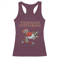 Toodaloo Cuntaroos Racerback Tank Top Funny Sarcastic Raccoon Inappropriate Meme