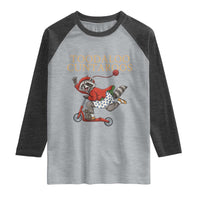 Toodaloo Cuntaroos Raglan Shirt Funny Sarcastic Raccoon Inappropriate Meme