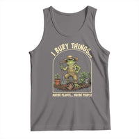 I Bury Things Maybe Plants Maybe People Tank Top Funny Gardening Frog Meme