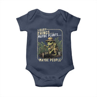 I Bury Things Maybe Plants Maybe People Baby Onesie Funny Sarcastic Frog Garden Lover