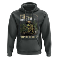 I Bury Things Maybe Plants Maybe People Hoodie Funny Sarcastic Frog Garden Lover
