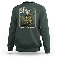 I Bury Things Maybe Plants Maybe People Sweatshirt Funny Sarcastic Frog Garden Lover