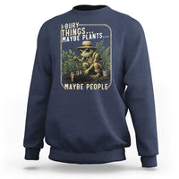 I Bury Things Maybe Plants Maybe People Sweatshirt Funny Sarcastic Frog Garden Lover