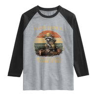I Bury Things Maybe Plants Maybe People Raglan Shirt Funny Gardening Raccoon Meme