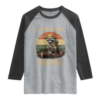 I Bury Things Maybe Plants Maybe People Raglan Shirt Funny Gardening Raccoon Meme
