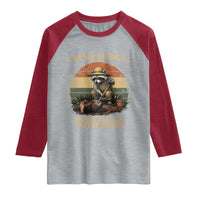 I Bury Things Maybe Plants Maybe People Raglan Shirt Funny Gardening Raccoon Meme