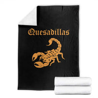 Quesadillas Scorpion Throw Blanket Burnt Orange Southwestern
