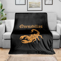 Quesadillas Scorpion Throw Blanket Burnt Orange Southwestern