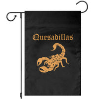 Quesadillas Scorpion Garden Flag Burnt Orange Southwestern