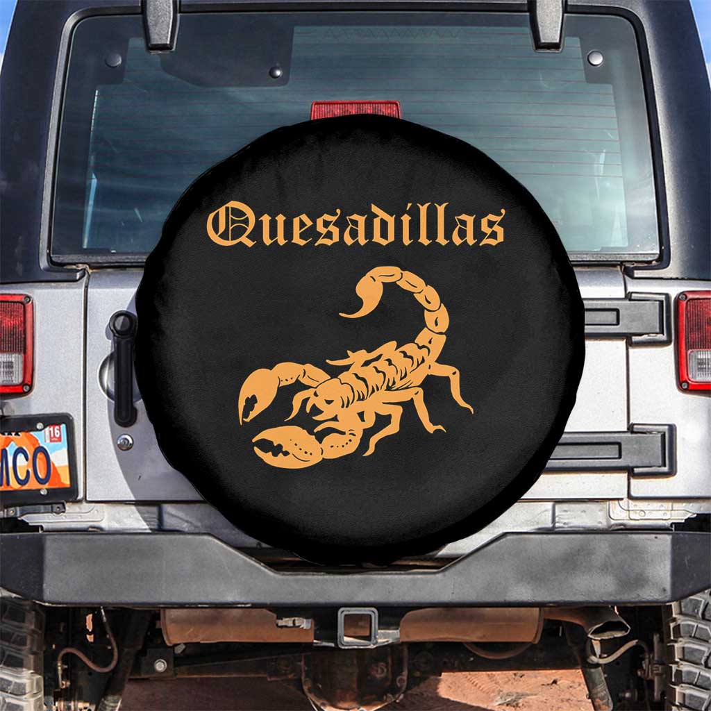 Quesadillas Scorpion Spare Tire Cover Burnt Orange Southwestern