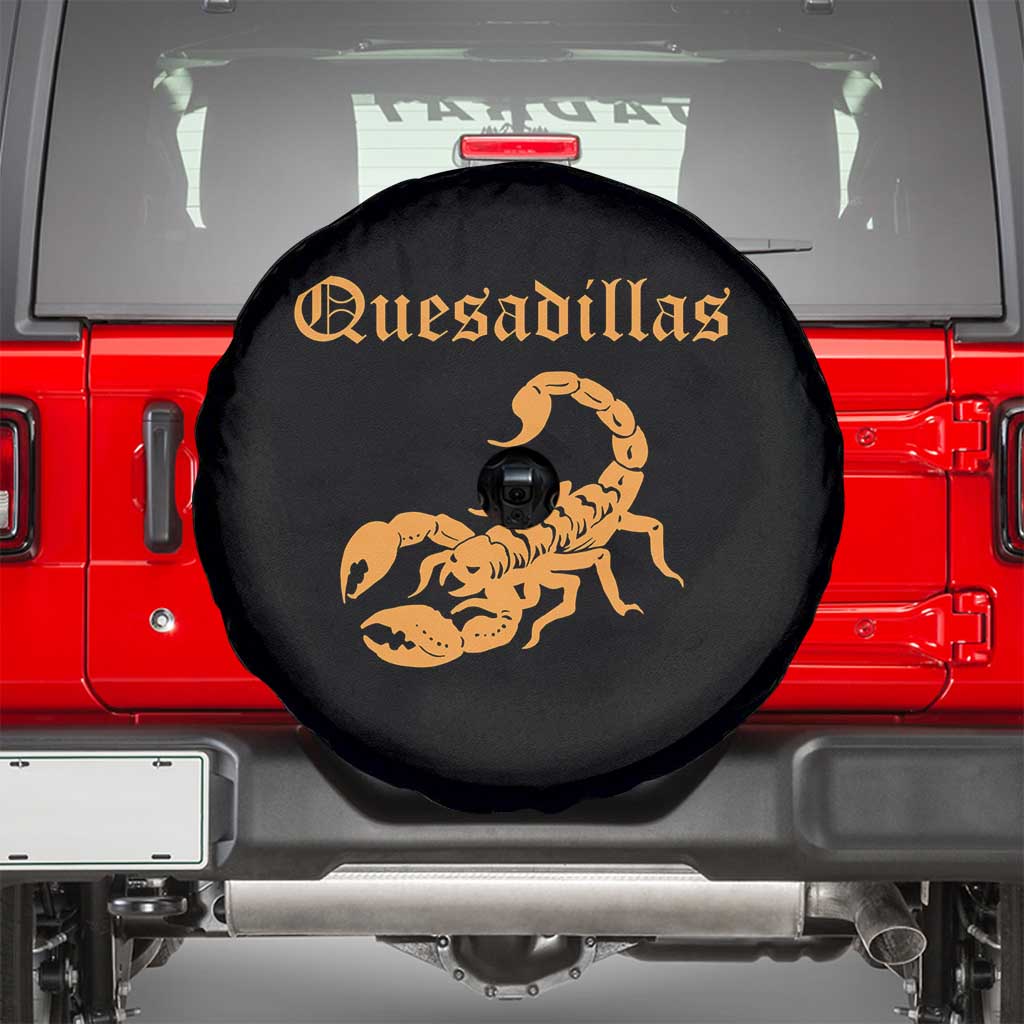 Quesadillas Scorpion Spare Tire Cover Burnt Orange Southwestern