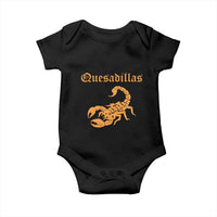 Quesadillas Scorpion Baby Onesie Burnt Orange Southwestern